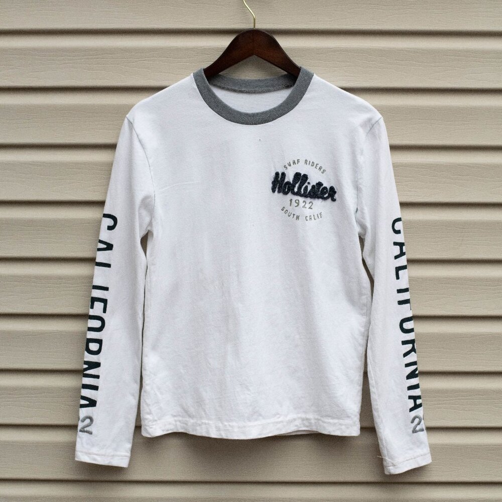 VTG‎ Y2K Hollister Long Sleeve Ringer Tee Men’s Small Surf California